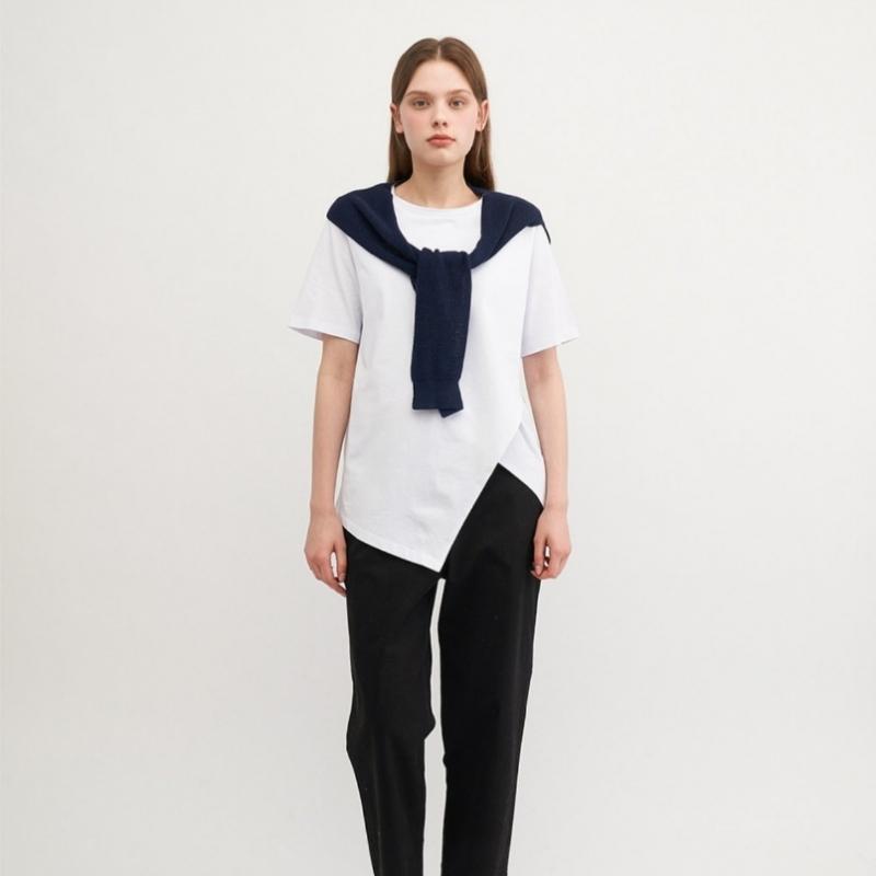 2nd Skin Cotton Modal Stripe Cardigan Muffler Adwsa3100