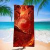 Nezha Beach Towel, Sun Protection, Quick Drying, Enlarged And Thickened Summer Seaside Vacation, Guochao Cartoon Bath Towel