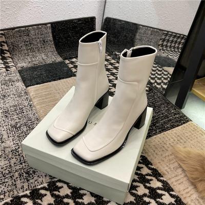 Party Short Boots Retro Black Booties Woman Winter Autumn Western Boots Women 2024 Fashion Ankle Cowboy Boots White Shoes Woman