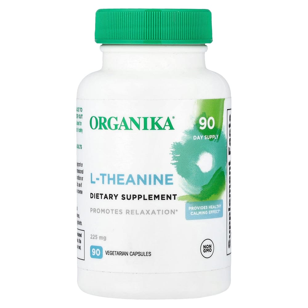 iHerb L-Theanine 225mg Veggie Capsules, 90 Count