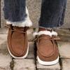 Winter New Thick-soled Snow Boots for Women, Piled and Thickened Fluff To Keep Warm, Large-size Cross-border Sewn Cotton Shoes for Women