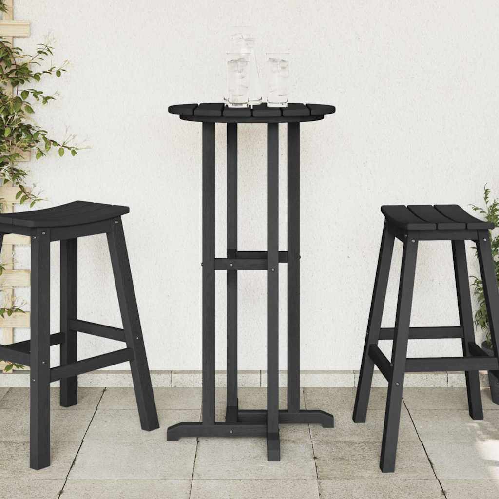 Bartisch Schwarz 55 x 55 x 107 cm Polyethylene