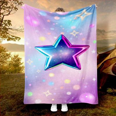 Coperta Cielo Notturno Celeste Coperta in Flanella Reversibile per Osservatori Stellari Comfort per Tutte le Stagioni Sogni Cosmici Regalo