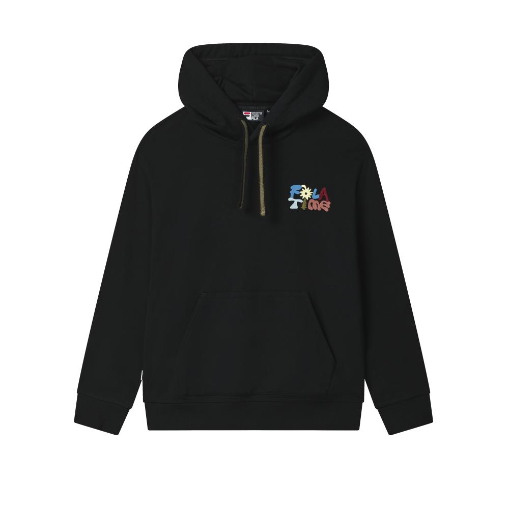 FILA Sweatshirts Men s Jet Black BK Hooded Moderate Regular F51U539202F-BK 175/96A/L