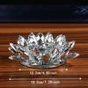 Thicken Lotus Candle Holder Colorful Crystal Lotus Candlestick  Wedding Party Decor