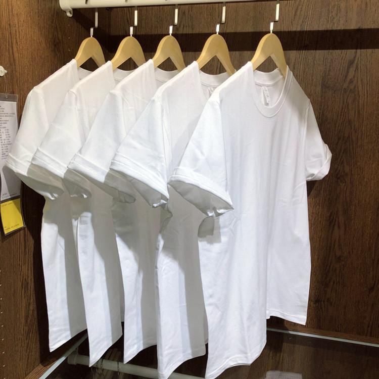 Tshirt With Round Neck Short Sleeve Cotton Thick Fabric For Men And Women