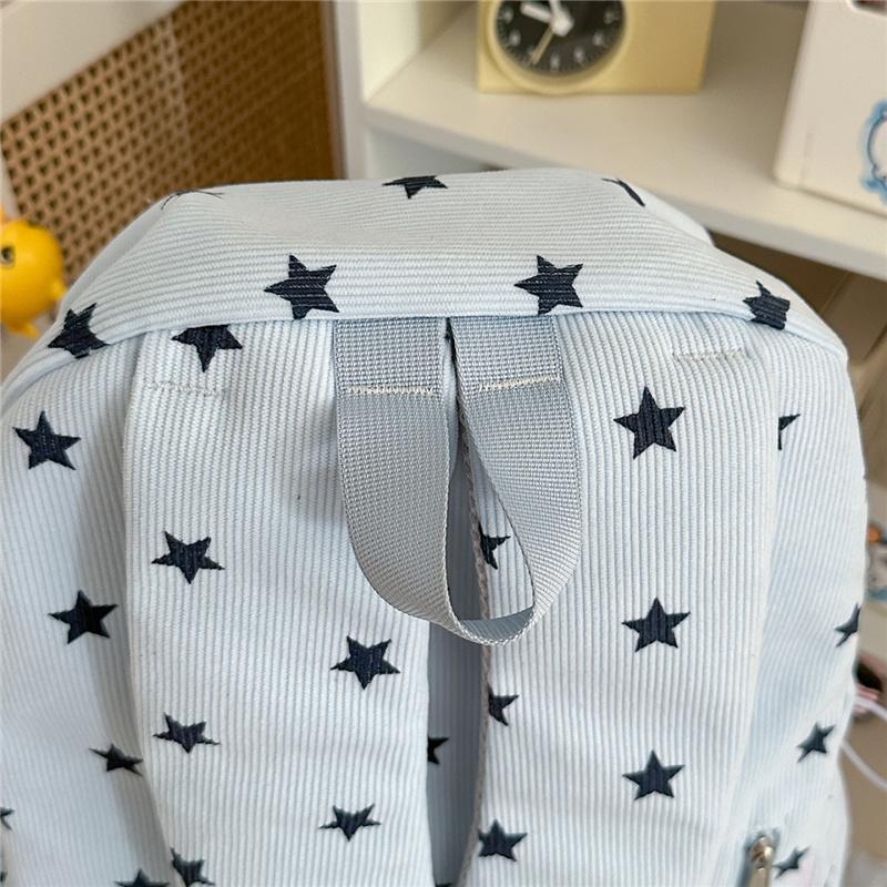 Star Letter Printed Backpack Student Campus Class Schoolbag