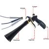 Air Blow Gun with Brass Adjustable Air Flow Nozzle,Cleaning Gun Quickly Blasts Dirt and Dust from Surface Works with Air Compressor(Upgrade Aluminium