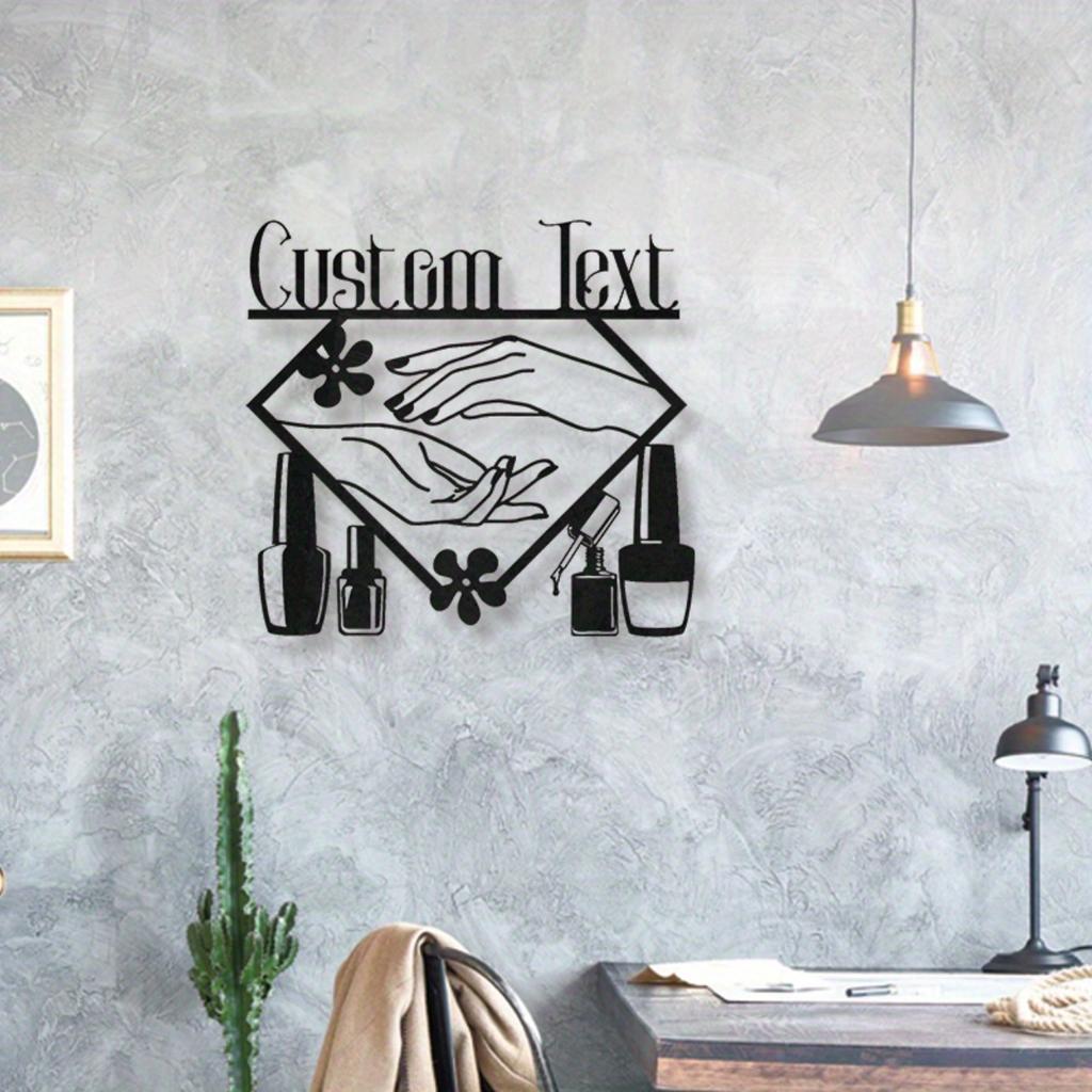 Retro Metal Wall Art for Salon - Nail Beauty Sign Home Decor, Unique Durable Gift