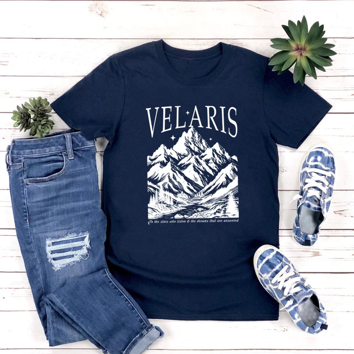 

Футболка ACOTAR Velaris Футболка The Night Court винтажная унисекс футболки с коротким рукавом с рисунком SJM Футболки A Court of Thorns and Rose XXXL