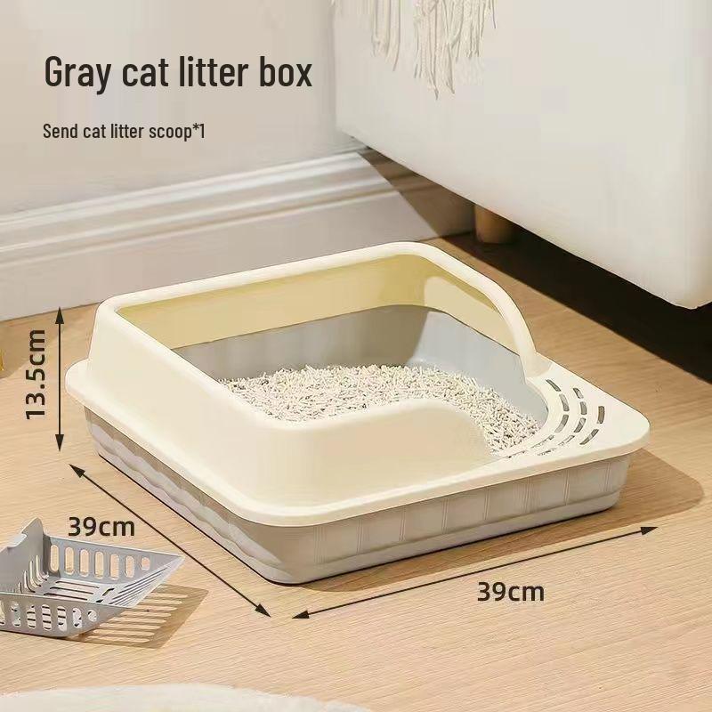 Extra Large Odor-Proof Enclosed Cat Litter Box with Drawer and Anti-Splatter Design Default