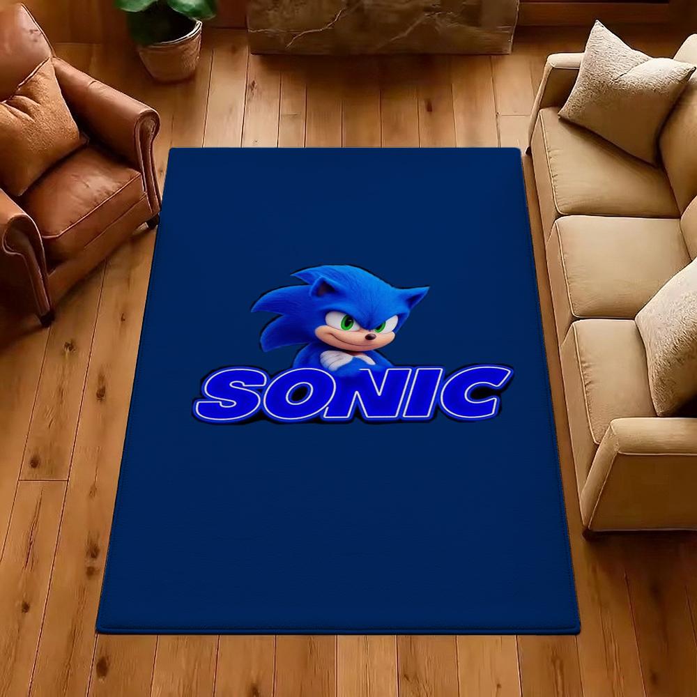 Sonic Hedgehog Carpet Bath Mat Plush Rug Small Rug Living Room Rug Bedroom Rug Machine Washable