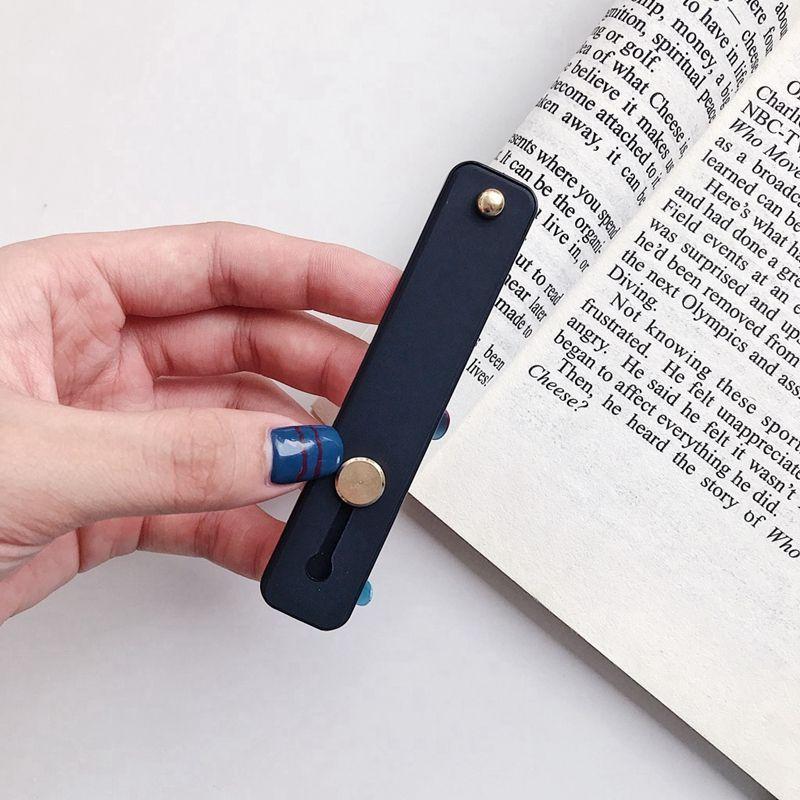 Wrist Band Hand Band Finger Grip Mobile Phone Holder Stand Push Pull Universal Plain Color Phone Socket Holder for iPhone Xiaomi 5