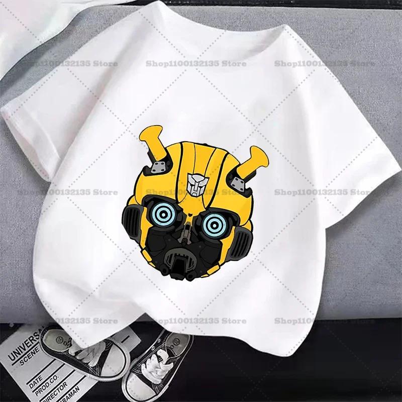 Transformers Kid Clothes Girl Boy Summer TShirt Baby Combination Tees Shirts Kawaii Kid Casual Clothes Girl Boys Harajuku Tops