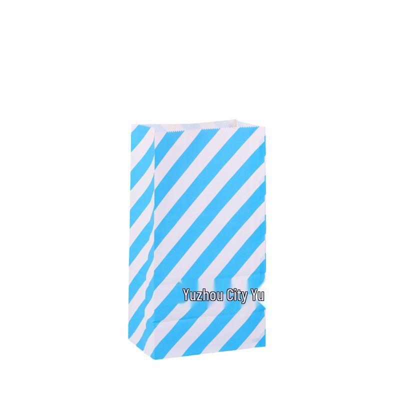 Colorful Minimalist Kraft Paper Bags for Baking Snacks and Children's Gifts