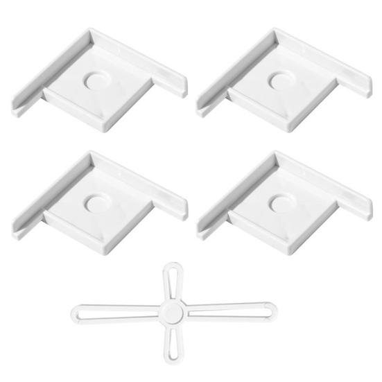 

Угловые ограждения для аквариума защищают края, предотвращают столкновения, скольжение, прочная надежная подставка для небольших аквариумов S белый