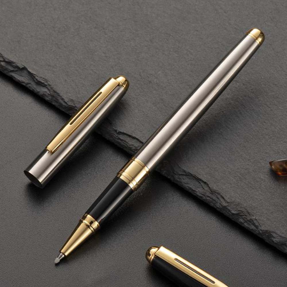 1PC Simple and Fashionable Metal Neutral Pen, Metal Pen Holder Is Easy To Carry, Suitable for Friends, Office, Study