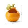 Good Luck, Orange Ceramic Ashtray, Personalized Trend Household Windproof Household Coffee Table with Lid Anti-fly Ash