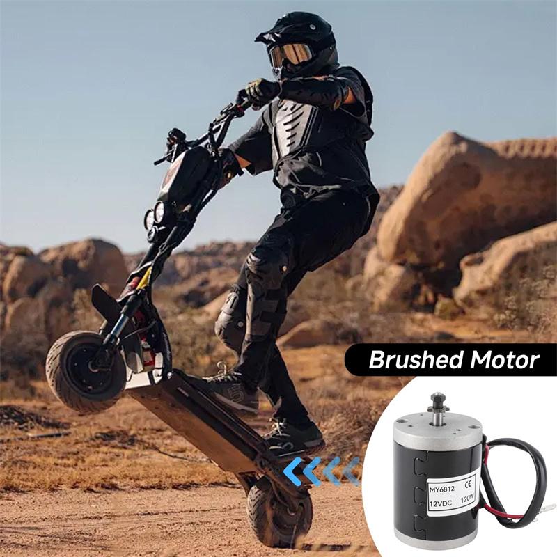 Motore Spazzolato My6812 12V 120W Alta Velocità Piccolo Motore a Spazzole Con Puleggia per Cinghia Scooter Elettrico E-Bike Accessorio Bicicletta Motore Spazzolato