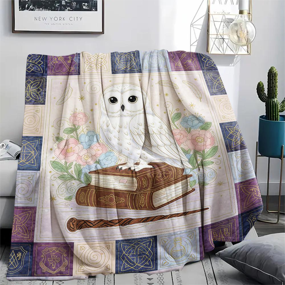 1 Pezzo Coperta in Flanella con Stampa Cartone Animato, Alta Qualità Confortevole per Tutte le Stagioni, Decorazione per la Casa, Calore e Comfort, Perfetta per Regalo di Natale Compleanno