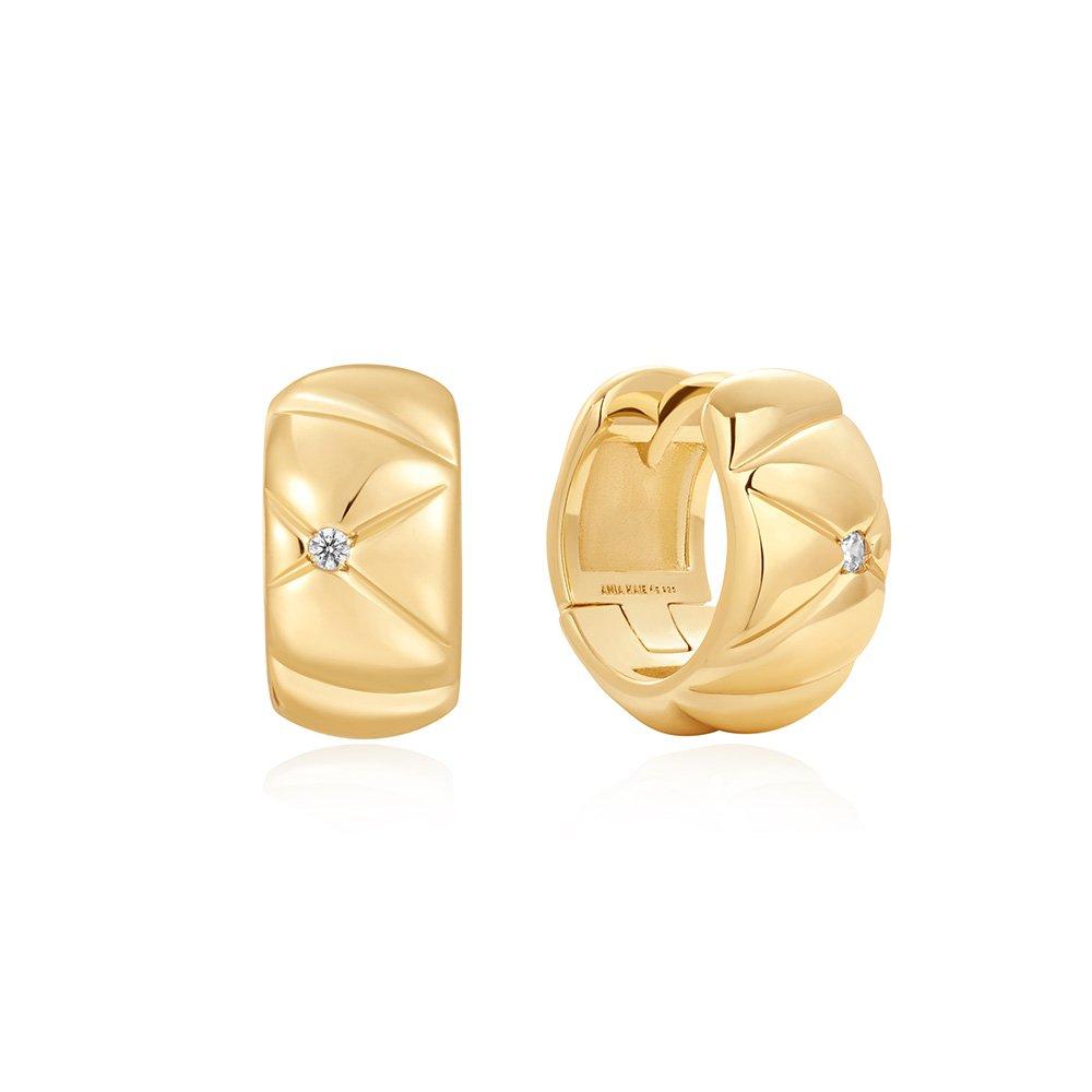 [Jo Yuri Wearing] Kiss Hoop 925 Silver Ring Earrings E057-05G