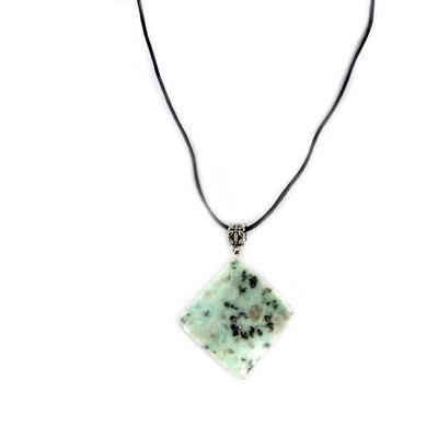 [B8907] - Gray Green 'Mineralia' Necklace
