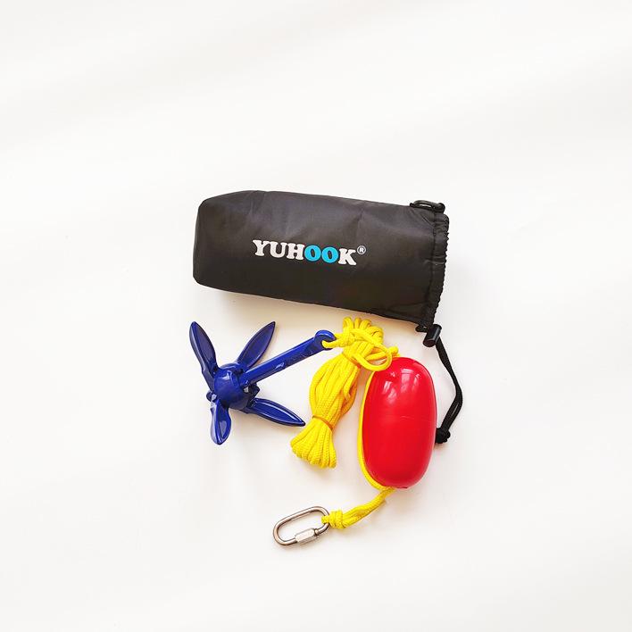 YUHOOK faltbarer Aluminiumanker für Schlauchboote, Beiboote, Kajaks, Sturzboote und Fischerboote.