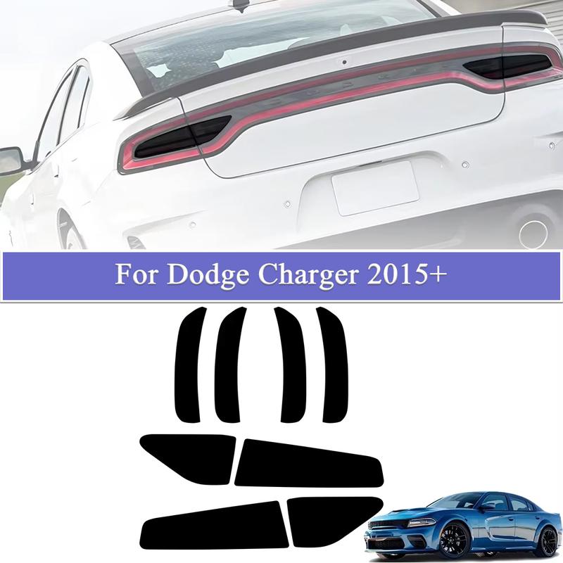 Tail Light Tint Cover Side Marker Light Vinyl Decal Film For Dodge Charger 2015-2026 Taillight Stickers Car Styling Accessories