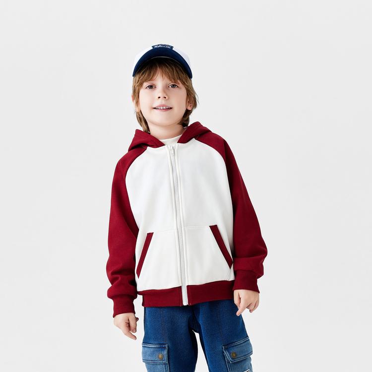 Levis Classic Retro Letter Color Block Hoodie Kids hoodies Herbal-Red LV2442254GS-002