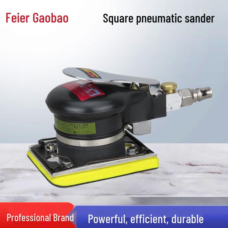 Pneumatic Sander 70x100mm, Square Sandpaper, Grinding, Metal & Stone Polishing Machine