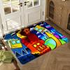Game Geometry Dash Floor Mat Soft Thickened Absorbent Non-Slip Bedroom Living Room Door Mat Home Decor Flannel Rugs