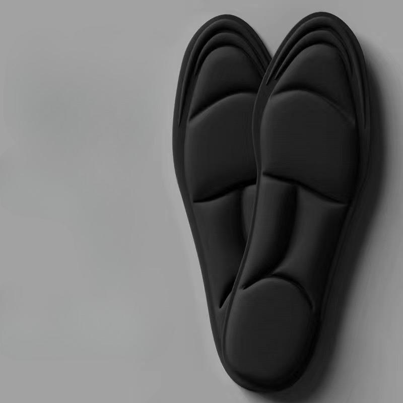 4 Stück 5D Massage Memory Foam Einlegesohle, Verdickte Atmungsaktive Polsterung, Bequeme und Schmerzresistente Einlegesohle für Hohe Absätze, Nicht Ermüdend für die Füße