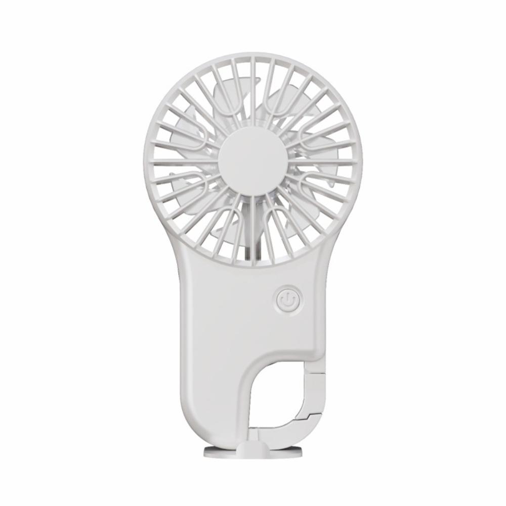 

Mountaineering Hook Small Electric Fan 3 Gears Desktop Fan Air Cooler For Travel Summer Gift білий