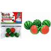 Super Ball Watermelon Pattern 2.3cm Diameter 5 Pieces