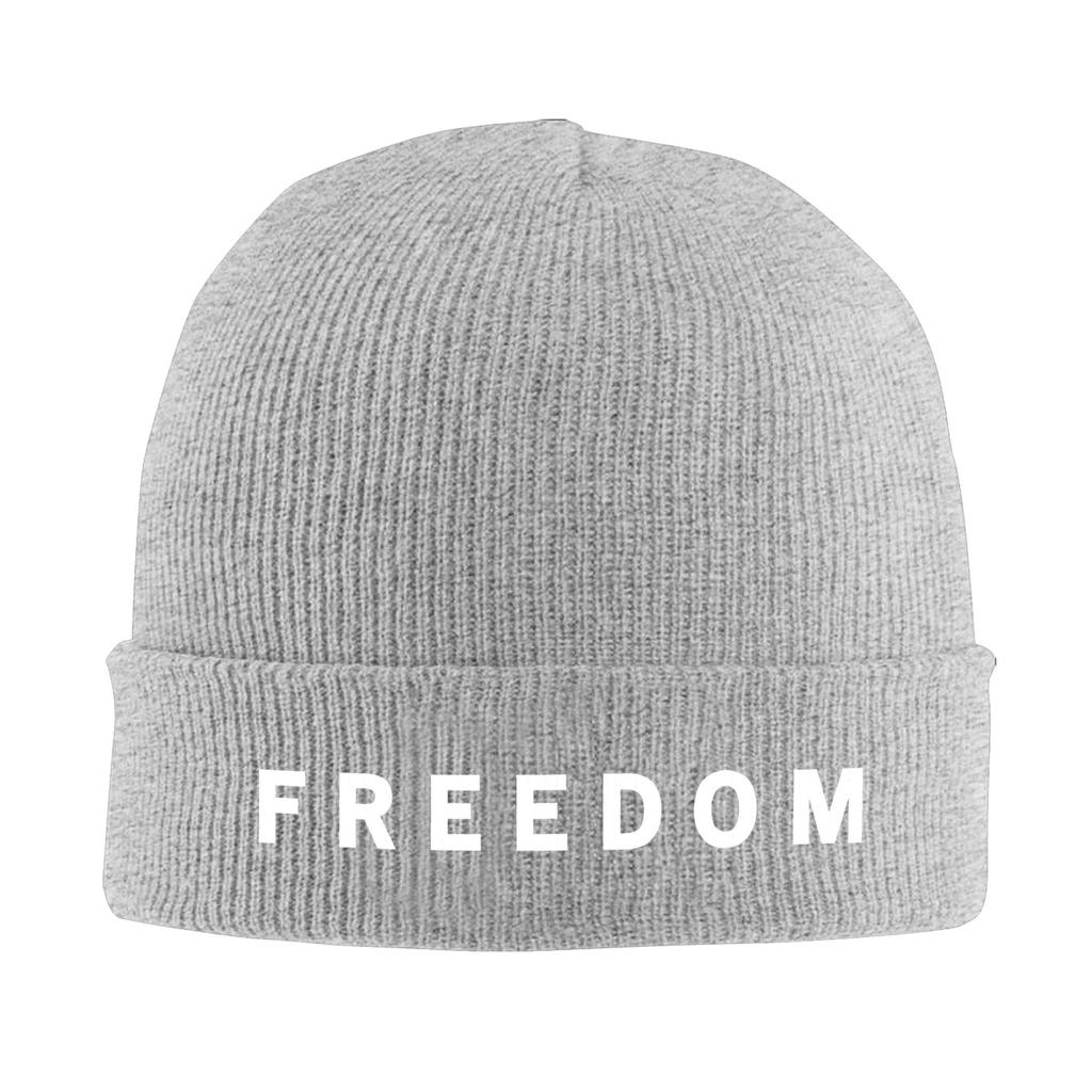 Freedom Beanie Mützen Charlie Kirk Bonnet Mützen Unisex Erwachsene Hip Hop Hippie Strickmütze Winter Grafik Elastische Mützen