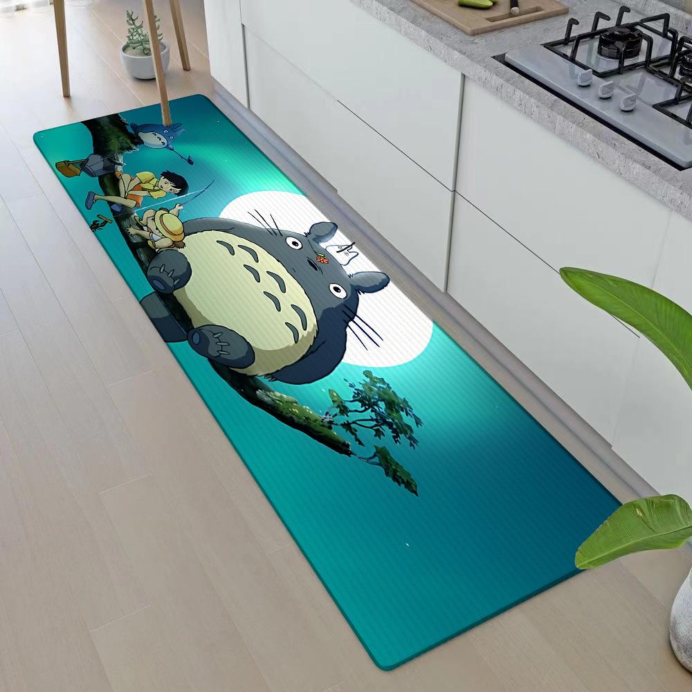 Tapis de Porte d'Entrée Anime Pour Totoros Tapis de Cuisine Antidérapant Tapis de Salon Tapis de Balcon Salle de Bain Tapis de Sol Tapis