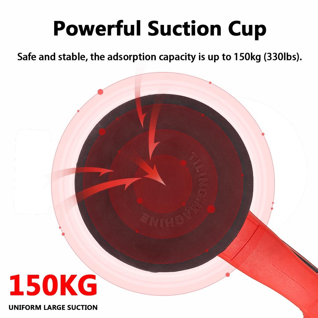 Portable Tile Vibrator Floor Plaster Machine Tile Laying 150kg with 21V Battery Automatic Leveling Tools for 120x120cm Tiles