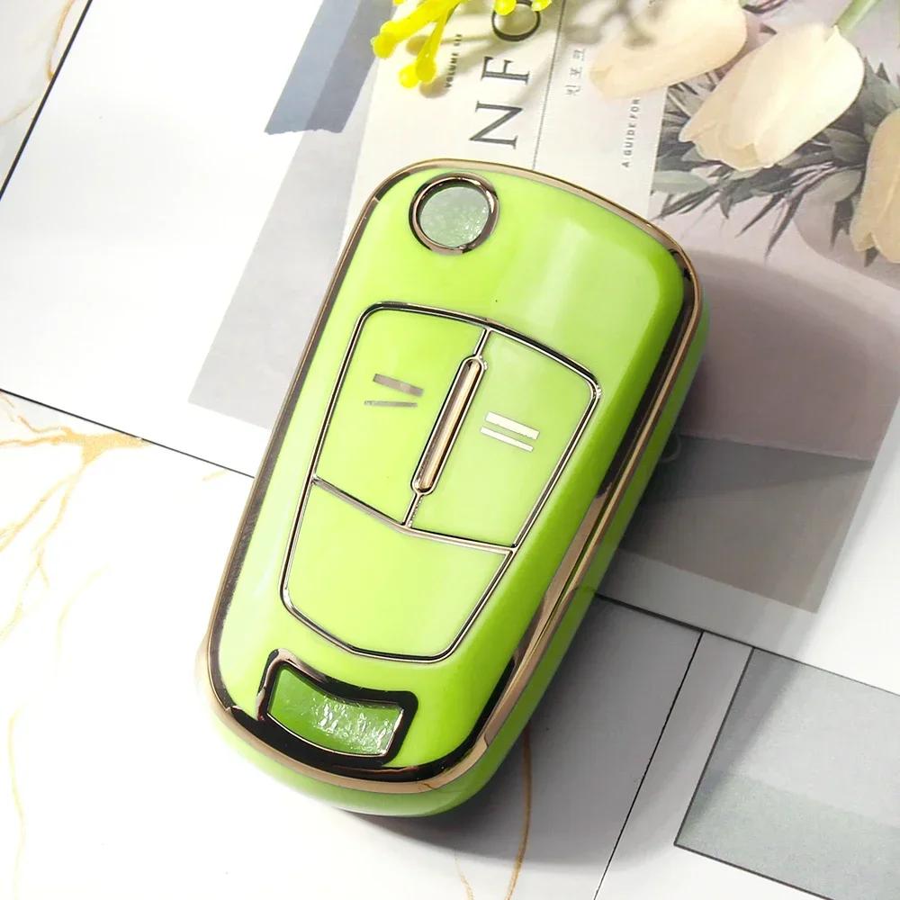 KEYYOU 1 STÜCK Staubdichtes TPU Auto Schlüsselhülle für Opel Vauxhall Astra H Corsa D Vectra C Zafira Astra Vectra Signum 2/3 Tasten