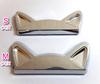 L-hotse Cat Ear 3D Plated Emblem Car Sticker