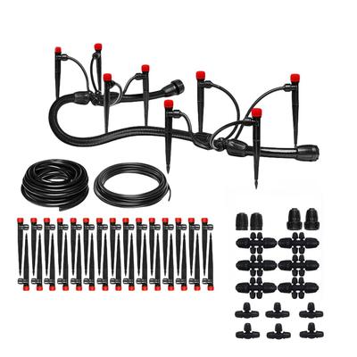 Automatic Watering System with Hose Nozzle and Adjustable Mist Mode - Ideal for Greenhouses, Flower Gardens, and Lawns (10+15m)