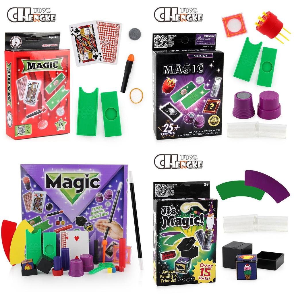 Magic Trick Set For Kids With Plastic Props And Stage Performance Skills For Holiday Gifts