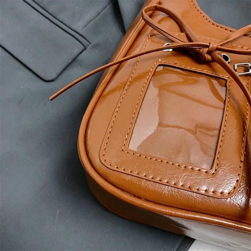 Y2k Harajuku Taška přes rameno Dámská Korejská Průhledná Ita Taška Školní Crossbody Taška Dámská Japonský Návrhář Preppy Kabelka Peněženka