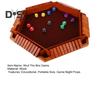 Shut The Box Board Game with 12 Dice Educational Dice Strategy Game 2-6 Players Kids Adults Family Night Party Interactive Wooden Close The Box Toy