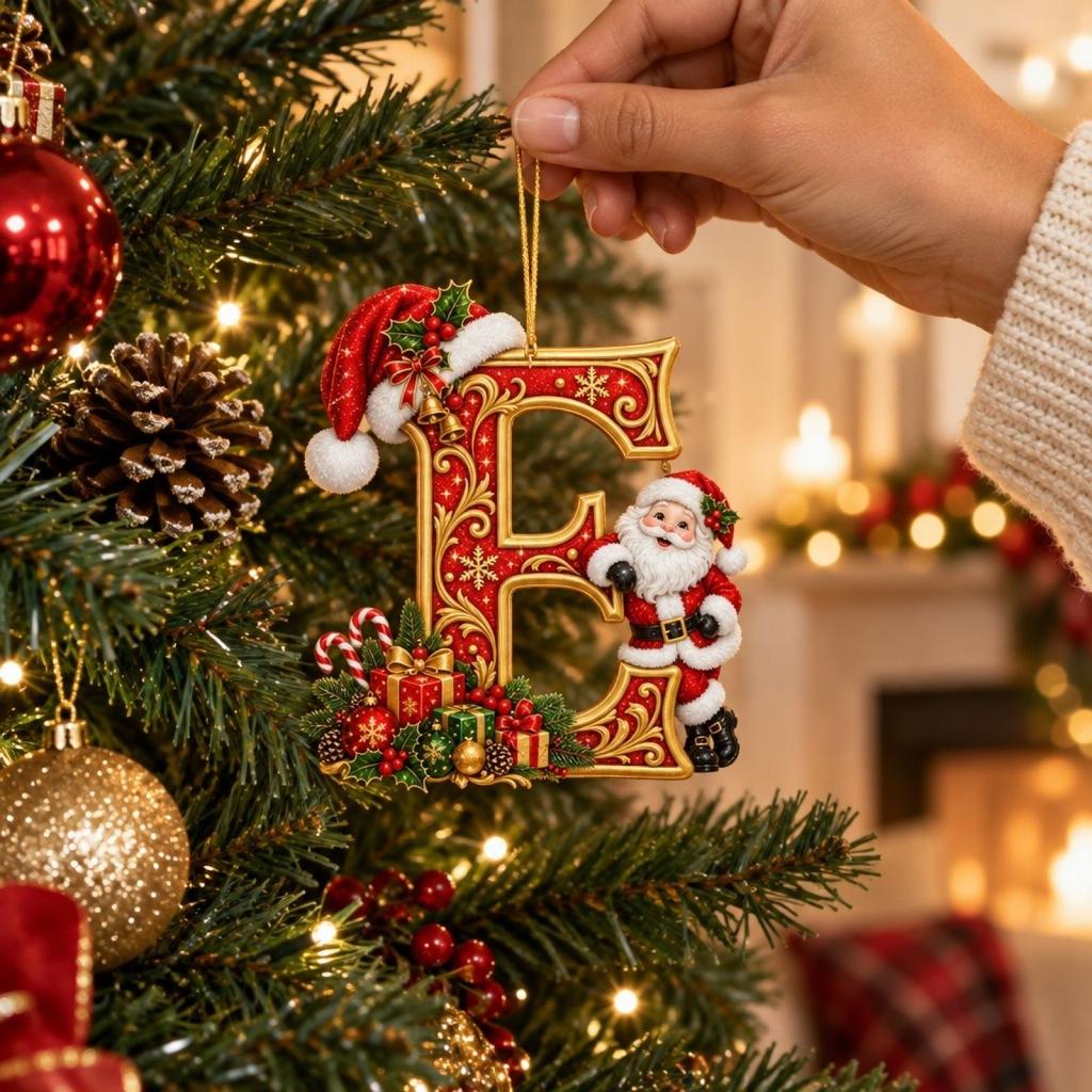 Christmas Acrylic Hanging Ornament for Holiday Tree Decor and Festive Home Display