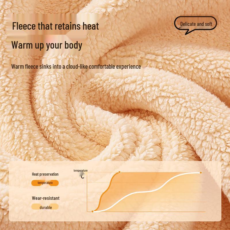 MINISO Men's Heavyweight Plush-Lined Stand Collar Winter Jacket