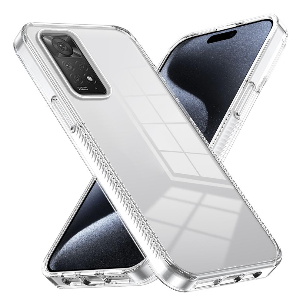 KEYSION Transparent Case for Redmi Note 12 Pro 5G 12 4G TPU+PC Anti-slip Clear Shockproof Phone Cover for Xiaomi POCO X5 Pro 5G