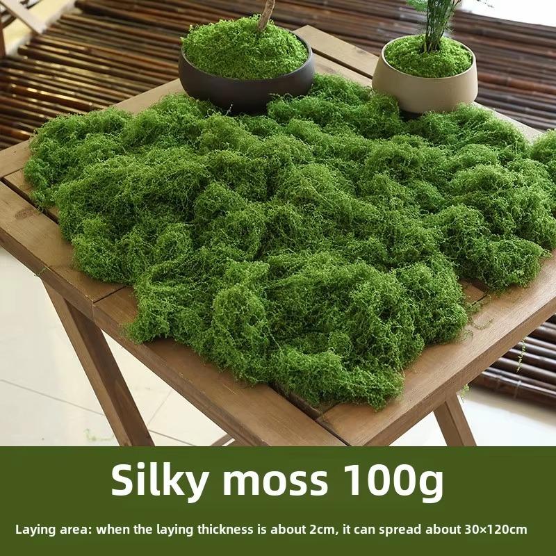 Biomimetic Artificial Moss Mats Indoor Outdoor Decor Realistic Fake Grass Turf Micro Landscape Bonsai Office Natural Aesthetic