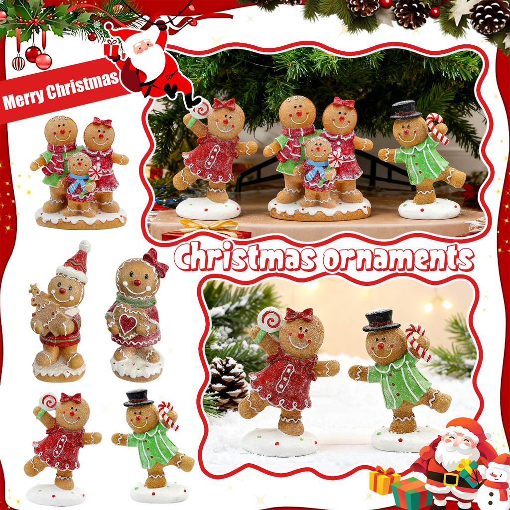 Christmas Man Figurines, Cute Man Ornaments, Christmas Resin Standing Figures Ornament For Fireplace, Desk