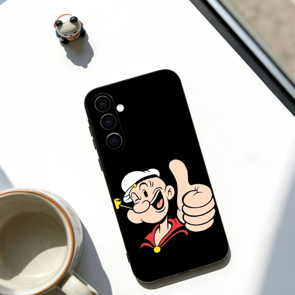 Cartoon Sailor Phone Case For Samsung Galaxy A73,A72,A71,A70,A53,A52,A51,Soft Black Cover