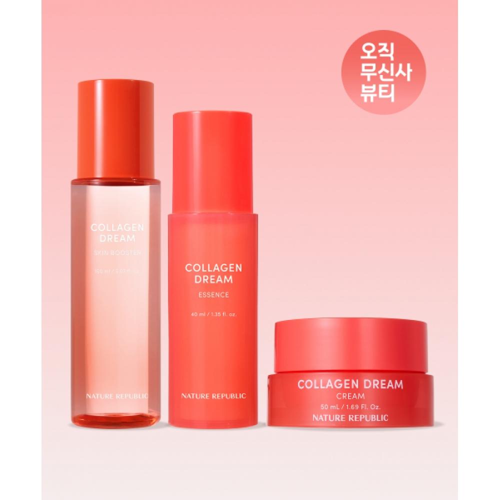 

Nature Republic Collagen Dream Skin Booster+essence+cream 150ml+40ml+50ml NONE